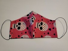 Pink and Skulls handmade washable anti-air pollution face mask