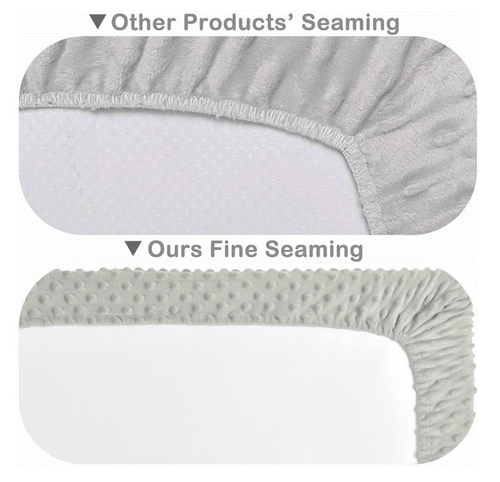 Baby diaper changing pad cover Change mat Cover Silver Gray Changing Pad Cover - Picture 4 of 5