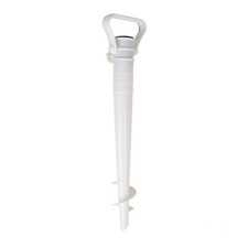 Plastic Parasol Holder Ground Spike Screw In Base Beach Umbrella Stand Holder