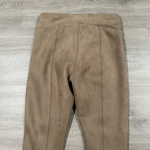 Spanx Knöchel-Leggings Wildlederimitat camel hellbraun Small - Bild 5 von 7
