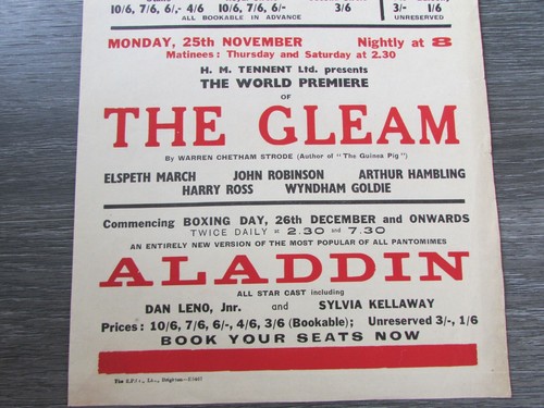 Original 1946 Strange as it May Seem Alec Coppel Theatre Royal BRIGHTON Poster - Picture 7 of 8