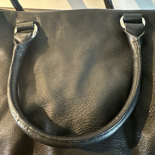 Michael Kors Black Leather Purse Locking Zipper - Picture 13 of 22
