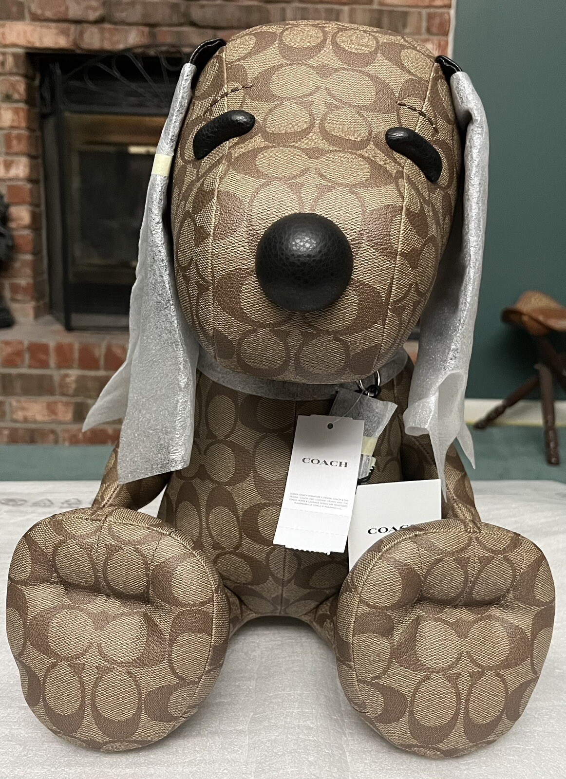 NUEVO MONOGRAMA DE LONA COACH X PEANUTS SNOOPY Muñeca Peluche Coleccionable Juguete de Peluche