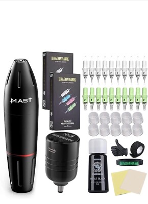 Dragonhawk Complete Tattoo Kit Beginner Tattoo Gun Kit