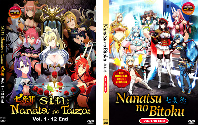 DVD Anime Sin: Nanatsu no Taizai Complete Series (1-12 End) Uncensored  English