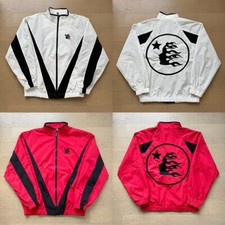 NEW Hell Thriller Red star Track Jack patchwork embroidered jacket 2 Color