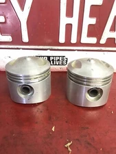 NOS Harley Knucklehead Panhead Hepolite Pistons  3-7/16"  s.3.61 STD     3324