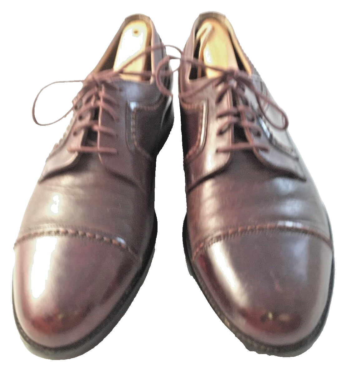 SAOLA Scarpe eleganti Oxford marroni Johnston & Murphy taglia 9 5 M pelle punta cap 7007