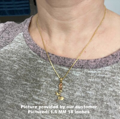 Round Box 14K Gold Box Chain 16 In 14k Yellow Gold Round Box Chain