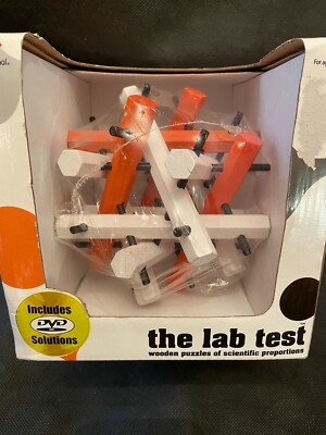 Lab Test Molecule Puzzle Wooden Scientific Difficultly Level 2 w/DVD New in Box