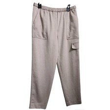 Tommy Hilfiger Casual Pants Elastic Waist Pull On Beige Size Medium