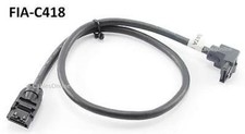18" SATA-3 Round Cable, 6Gb/s, 90 to 180 Connectors w/ Metal Latches FIA-C418