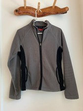 Merona Womens Full Zip Activewear Fleece Jacket - Gray - Sz S