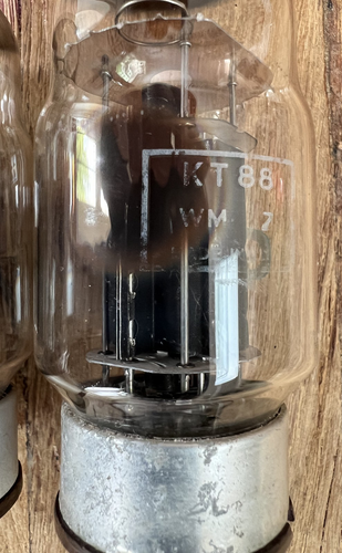 Tubo Aspirazione Valvola Tripla Getter Quad GEC KT88 / 6550 Abbinato -AVO testato forte - Foto 14 di 20