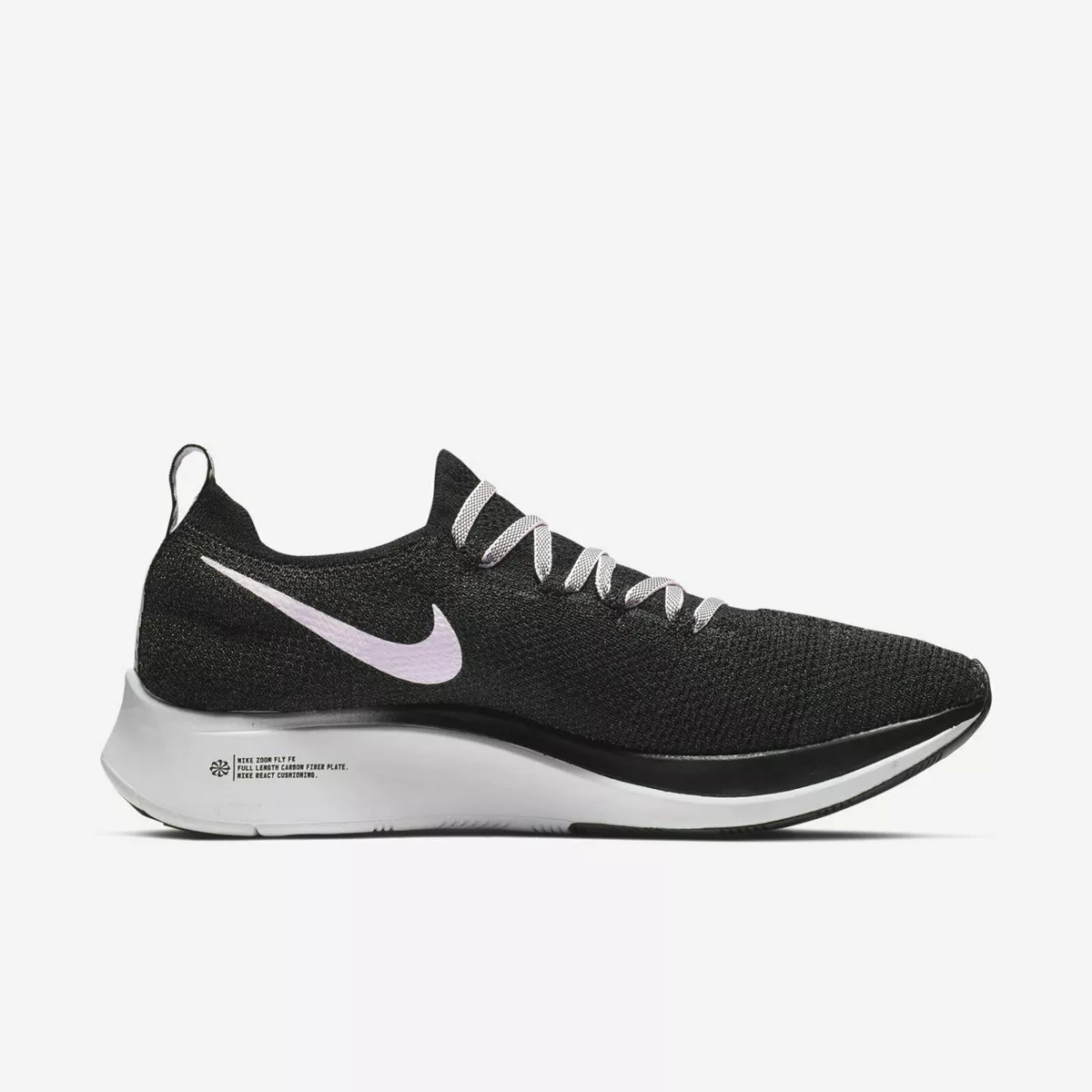 Zoom Fly Flyknit AR4562 001 Black/Pink Foam-Vast Grey New Women&#039;s Size 5.5 eBay