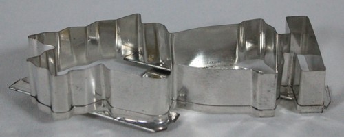 RARO! CORTADOR DE GALLETAS VINTAGE ALEMÁN SANTA ACERO INOXIDABLE 7" ALTO NUEVO SIN CAJA - Imagen 2 de 4