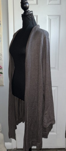 Coldwater Creek Womens Cardigan Sweater Top Size 3X Brown Long Sleeve Open Front - Picture 4 of 8