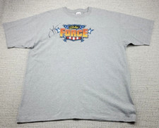 John Force T-Shirt Mens 2X Signed Autographed Gray NHRA Racing 2006 Never Worn
