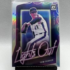 2021 Donruss Optic Lights Out #LO4 TOM SEAVER Silver Holo Prizm
