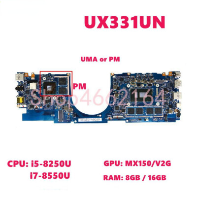 For ASUS UX331UAL UX331UQ UX331UN UX331UA UX331U Laptop Motherboard