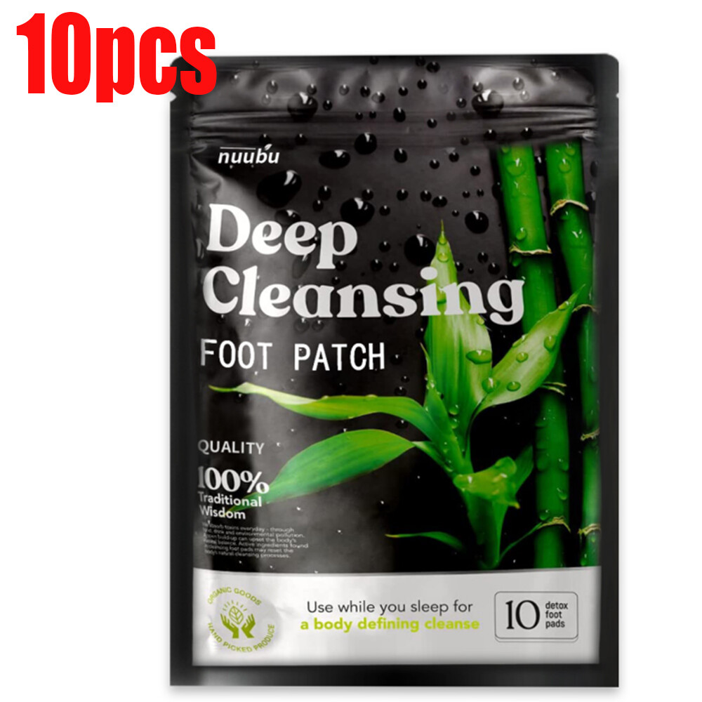 latest 100X nuubu Detox Foot Patches Pads Body Toxins Feet Slimming
