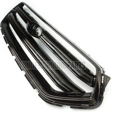 NEW ALL GLOSS BLACK FRONT UPPER TOP BUMPER RADIATOR GRILLE FORD KUGA MK2 2016>