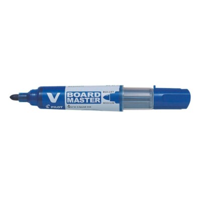 Pilot V BOARD MASTER BEGREEN Marker konische Spitze extrafein blau 10 Stück+Ref.