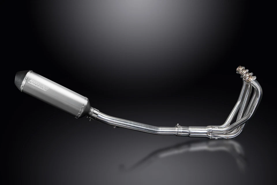 Silenciador escape completo Suzuki GSF1200 Bandit 1995-2005 4-1 13,5" X-Oval titanio Foto 3 de 4