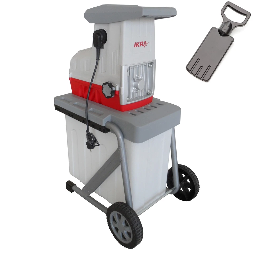 IKRA Elektro Walzenhäcksler Leise ILH 3000 A Fangbox 60L 3000 W 230 V Elektrisch