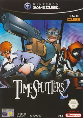 Nintendo GameCube - Time Splitters 2 UK mit OVP OVP beschädigt