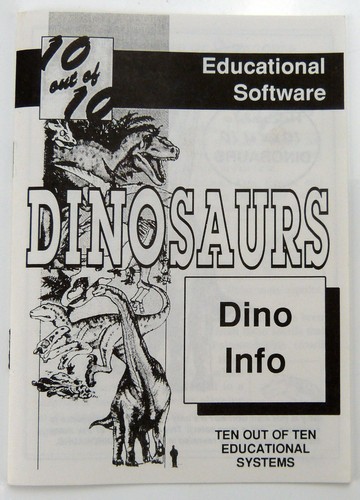 DINOSAURS EDUCATIONAL SOFTWARE ALL AGES FOR COMMODORE AMIGA - TESTED & WORKING - Picture 6 of 10
