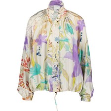 Agnona Pure Silk Bomber Jacket, Resort Jacket, Size S/m , Rrp 1000+