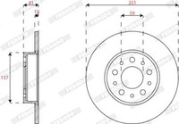 2X Ferodo DDF2777C Bremsscheibe Passend FüR Fiat