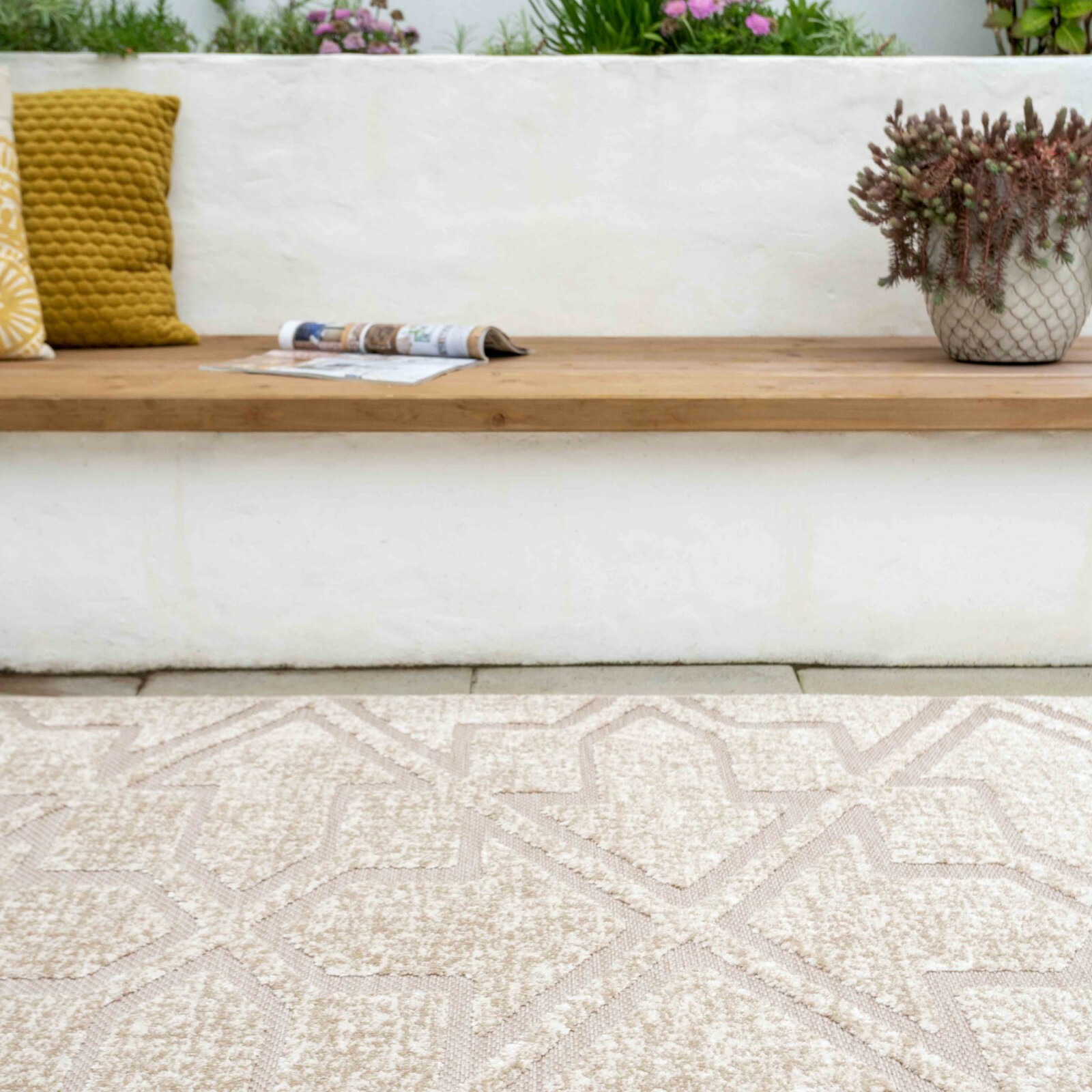 Large Outdoor Rugs Modern Flatweave Patio Garden Rain Resistant Hose