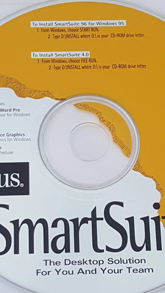 Lotus SmarSuite 1996 para Windows 95 y Windows 3.1 vintage Foto 3 de 4