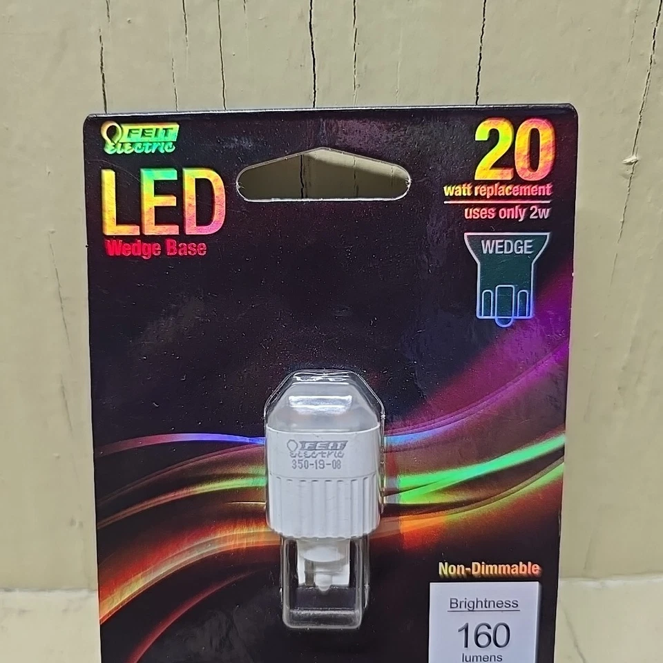 Feit Electric LVW/LED 12V 2W 3000K 160 Lumens Wedge Base Light Bulb 20w Equal - Image 3 of 4