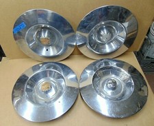 1953 Era Cadillac 15 Sombrero Style Hub Cap Set Originals Hot Rod Custom Car