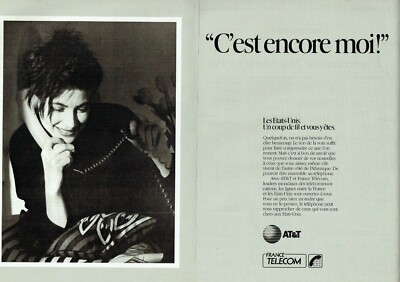  advertising 0322 1990 France Telecom USA ''c'est encore moi'' 2p