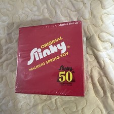 The Original Slinky Walking Spring Toy Metal Slinky 50th Anniversary Edition  95