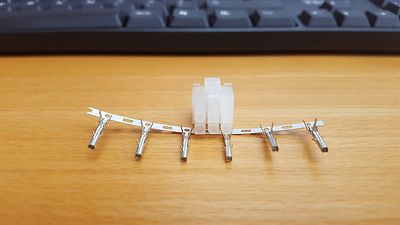SECHS 6 PIN WEGE 2 REIHIG ATX PCIe PSU P6 GPU NETZTEIL NETZSTECKER C/W 6 PINS 4,2mm