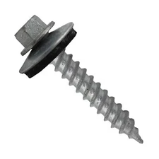 Metal Roofing Screw: (250) 12 x 1-1/2" ZINC Hex ReGrip Sheet Metal Roof Screw...