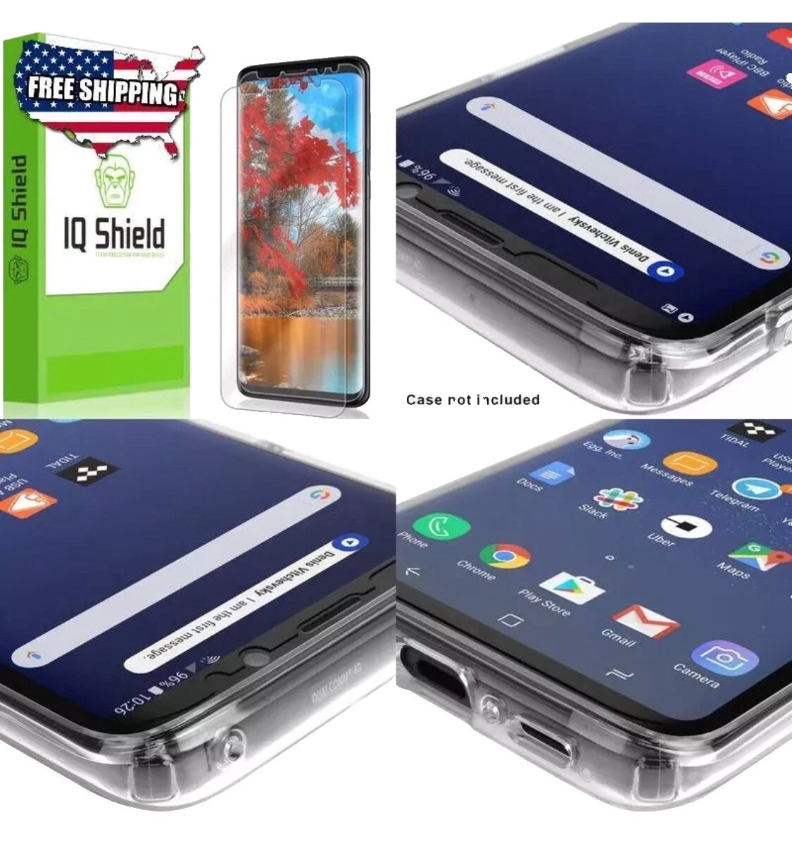 Teléfono celular de plástico protectores de pantalla para Samsung Galaxy S8+