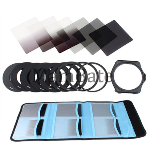 6pcs ND2 ND4 ND8 Gradual ND2 4 8 Filter Set + 9pcs Ring Adapter for Cokin P LF6 - Picture 1 of 8