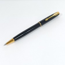 Vintage Parker Sonnet Black Gloss Gold Trim Pen Ballpoint Rollerball France 1995