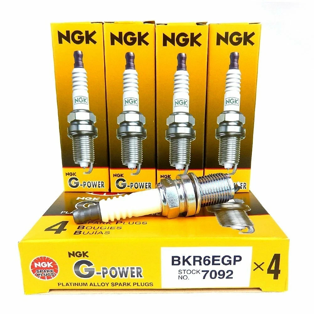 NGK G-POWER Platinum Spark Plugs BKR6EGP 7092 Set of 4