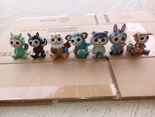 Furrybones Lot of Seven 7, Summit Collection by Misaki, Very Good Condition 