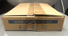 ULINE - Standard Wire Shelving Label Holders w/Inserts - 6", 25ct S-14462