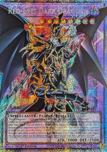 2024 PSA 10 YUGIOH 25TH 1ST ED QCR SECRET RARE RED EYES DARK