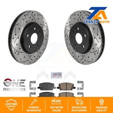 Front Drilled Slot Brake Rotor & Ceramic Pad Kit For Buick Encore Chevrolet Trax