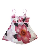 Vintage Y2K Babydoll Cami Top Ruffle Bow Fairy Feminine Coquette Whimsy Size S